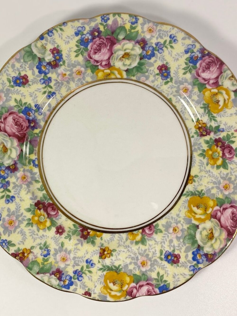 1950s Royal Albert Rosetime Salad Plate 8”  Gold Trim. 2425778